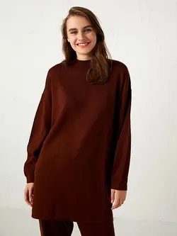تونیک زنانه  قهوه ای تیره  ال سی وایکیکی