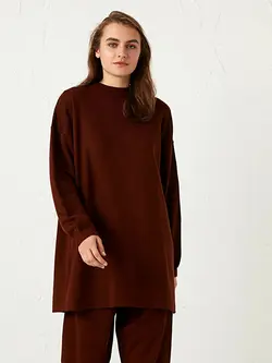 تونیک زنانه  قهوه ای تیره  ال سی وایکیکی