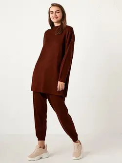 تونیک زنانه  قهوه ای تیره  ال سی وایکیکی