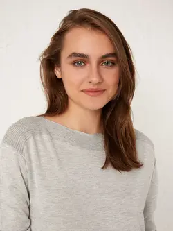 تونیک زنانه  خاکستری روشن  ال سی وایکیکی