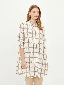 تونیک زنانه  سفید تیره  ال سی وایکیکی