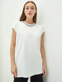 تونیک زنانه  سفید تیره  ال سی وایکیکی