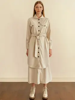 تونیک زنانه  سفید تیره  ال سی وایکیکی