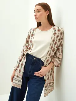 تونیک زنانه  بژ چاپ شده است  ال سی وایکیکی