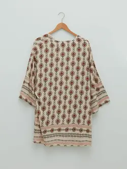 تونیک زنانه  بژ چاپ شده است  ال سی وایکیکی