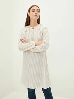 تونیک زنانه  نوار بژ  ال سی وایکیکی