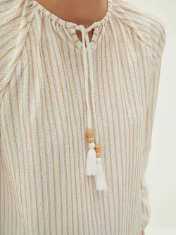 تونیک زنانه  نوار بژ  ال سی وایکیکی