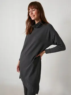 تونیک زنانه  خاکستری تیره  ال سی وایکیکی