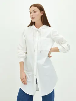 تونیک زنانه  سفید تیره  ال سی وایکیکی