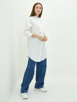 تونیک زنانه  سفید تیره  ال سی وایکیکی