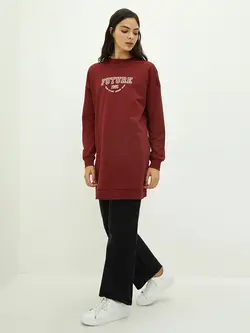 تونیک زنانه  زرشکی  ال سی وایکیکی