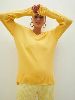 تونیک زنانه  زرد  ال سی وایکیکی