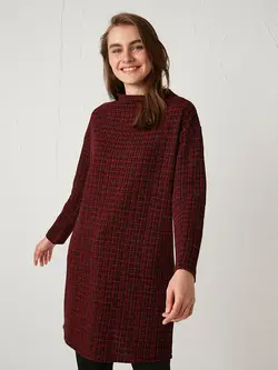 تونیک زنانه  طرح دار قرمز  ال سی وایکیکی