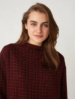 تونیک زنانه  طرح دار قرمز  ال سی وایکیکی