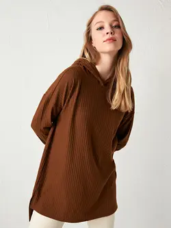 تونیک زنانه  قهوه ای روشن  ال سی وایکیکی