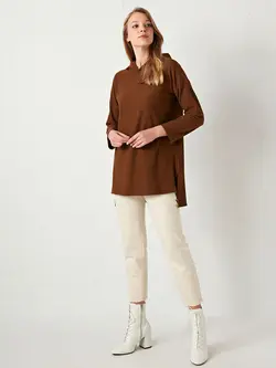 تونیک زنانه  قهوه ای روشن  ال سی وایکیکی