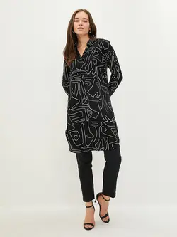 تونیک زنانه  سفید تیره  ال سی وایکیکی