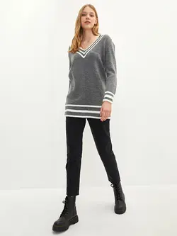 تونیک زنانه  خاکستری  ال سی وایکیکی