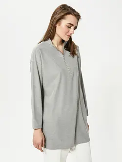 تونیک زنانه  خاکستری روشن  ال سی وایکیکی