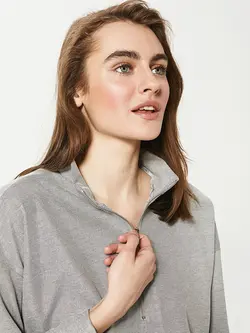 تونیک زنانه  خاکستری روشن  ال سی وایکیکی