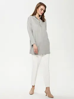 تونیک زنانه  خاکستری روشن  ال سی وایکیکی