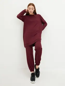 تونیک زنانه  زرشکی  ال سی وایکیکی