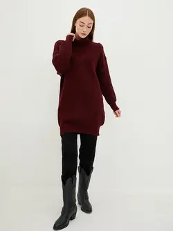 تونیک زنانه  زرشکی  ال سی وایکیکی