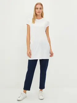 تونیک زنانه  سفید تیره  ال سی وایکیکی