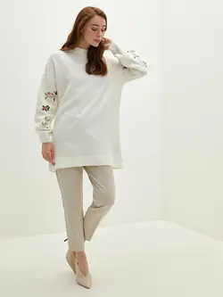 تونیک زنانه  سفید تیره  ال سی وایکیکی