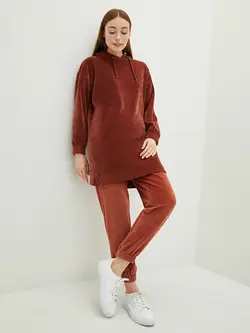 تونیک زنانه  زرشکی  ال سی وایکیکی