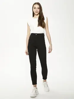 شلوار جین مام استایل زنانه  زغالی  ال سی وایکیکی