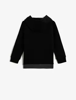 هودی پسرانه مشکی کوتون