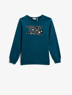 سویشرت پسرانه آبی نفتی کوتون