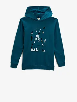 هودی پسرانه آبی نفتی کوتون