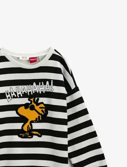 سویشرت دخترانه مشکی-راه راه کوتون