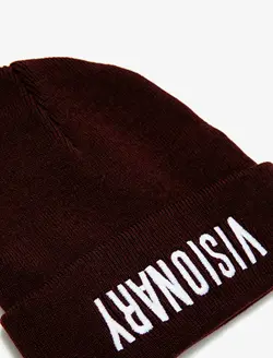 کلاه بافت مردانه زرشکی کوتون