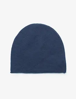 کلاه بافت مردانه سرمه ای کوتون