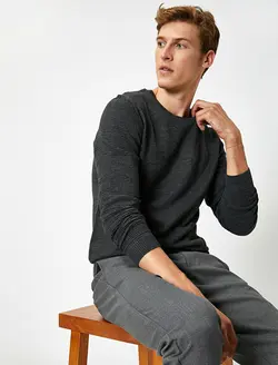 پلیور مردانه آنتراسیت کوتون