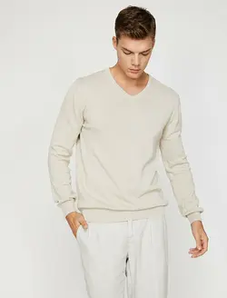 پلیور مردانه بژ کوتون