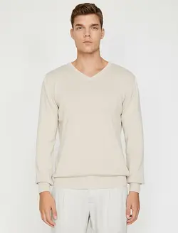 پلیور مردانه بژ کوتون