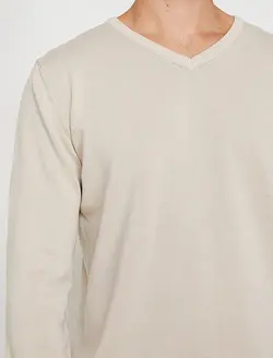 پلیور مردانه بژ کوتون