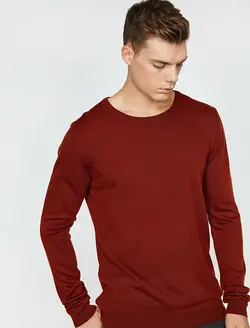 پلیور مردانه آجری-قرمز کوتون