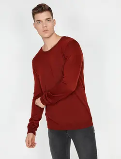 پلیور مردانه آجری-قرمز کوتون