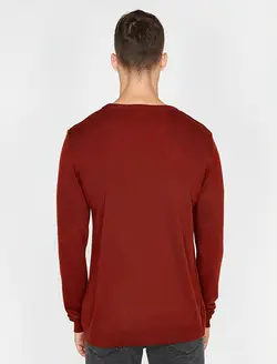 پلیور مردانه آجری-قرمز کوتون