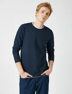 پلیور مردانه سرمه ای کوتون