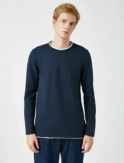 پلیور مردانه سرمه ای کوتون