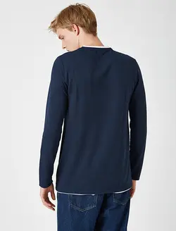 پلیور مردانه سرمه ای کوتون