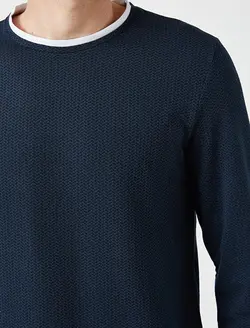 پلیور مردانه سرمه ای کوتون