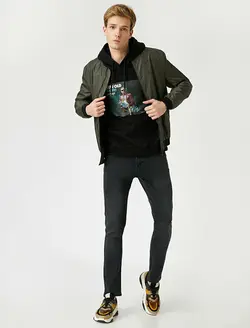 شلوار جین مردانه مشکی کوتون