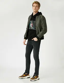 شلوار جین مردانه مشکی کوتون